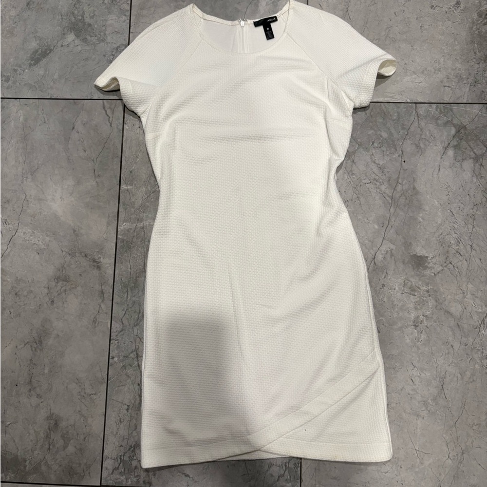 Aqua Elegant Ivory Mini Dress
